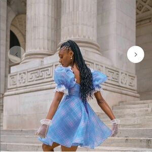 NWT Selkie Dress Parliament Mini in Cindy Plaid Blue Pink